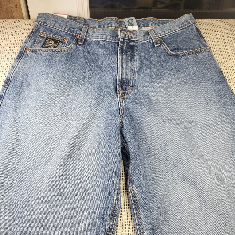 Cinch Jeans Men 36x34 Blue Black Label Relaxed Fit Tapered Leg MB90633001 NEW
